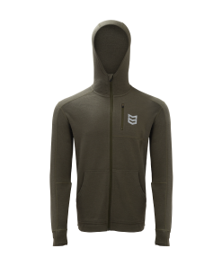 BATTLEGROUND MERINO FULL ZIP HOODIE 350G